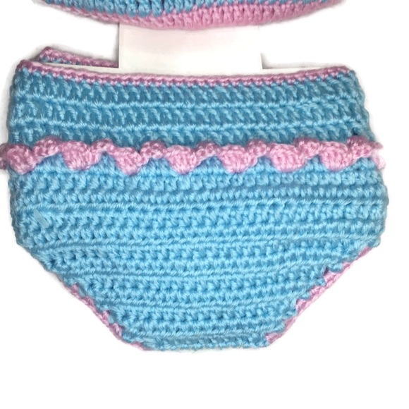 New Crochet Owl Hat and Diaper Cover - Picture 3 of 5